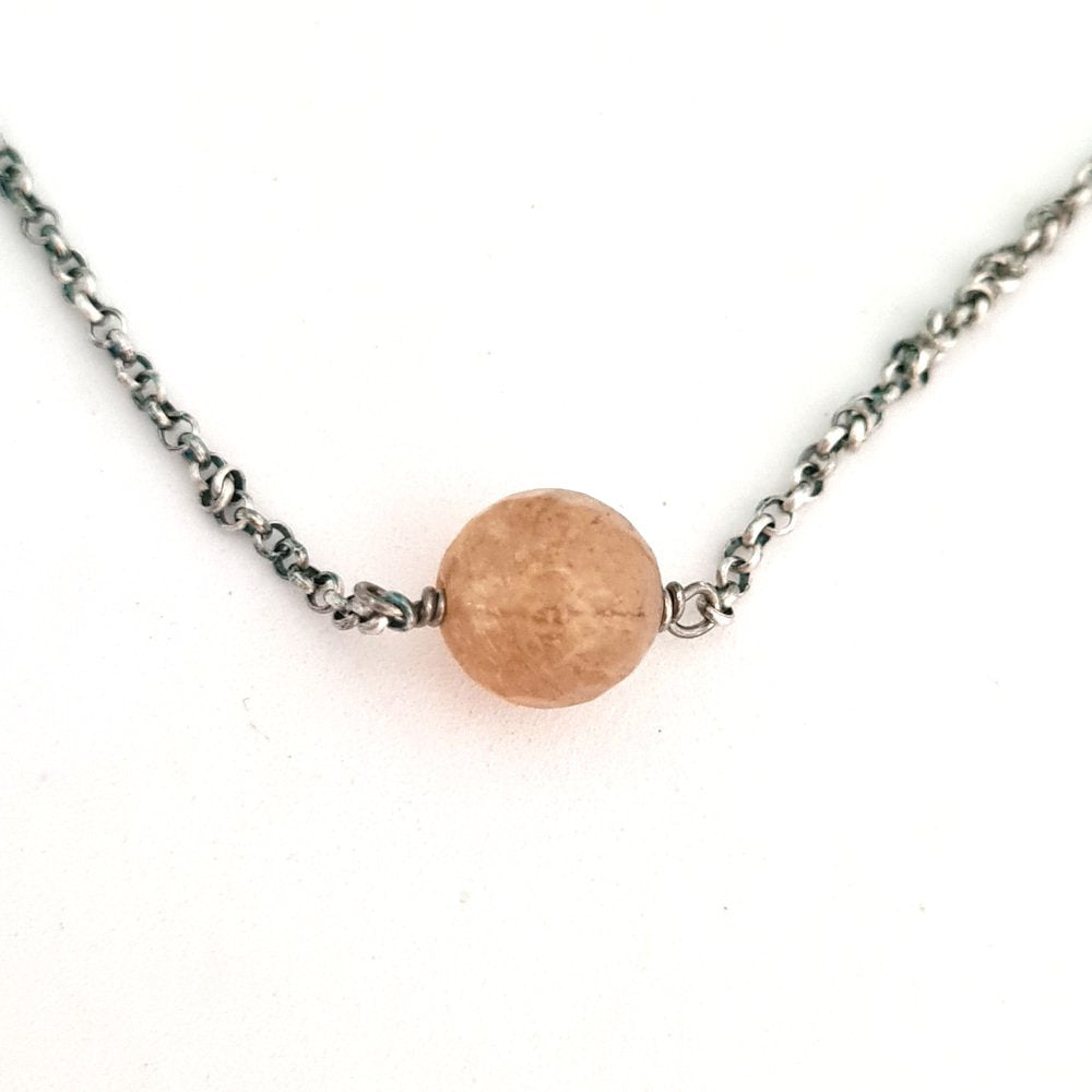 Little Man Under the Sun Necklace Citrine Quartz