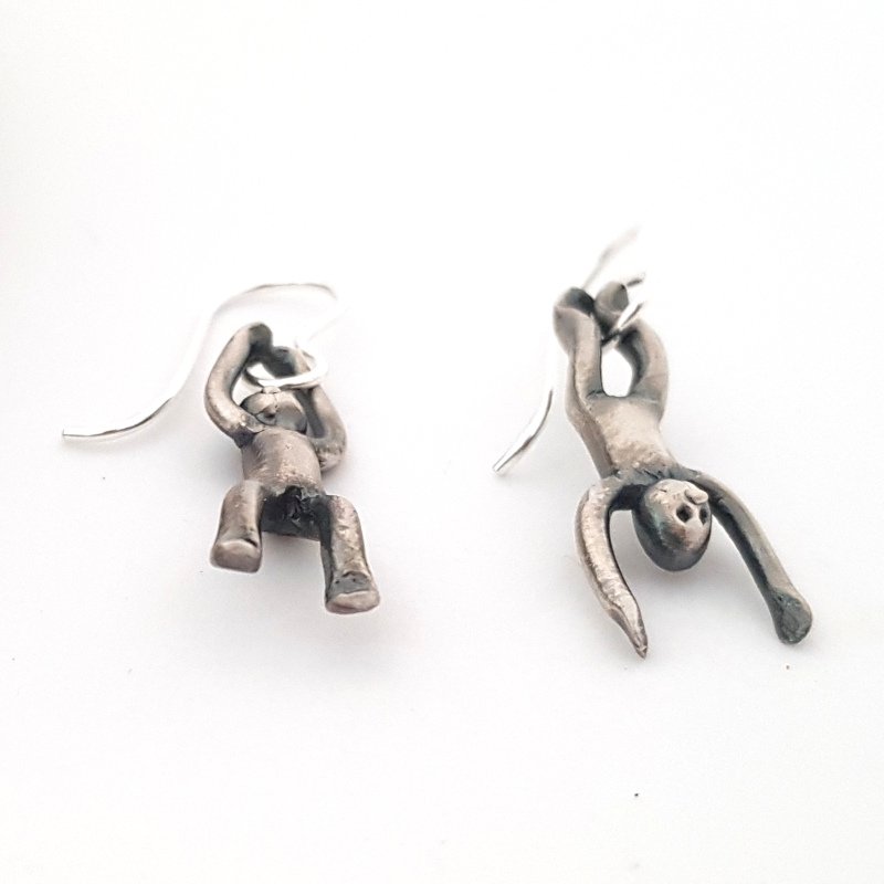 Little Men Up Down Earrings - Two Sizes