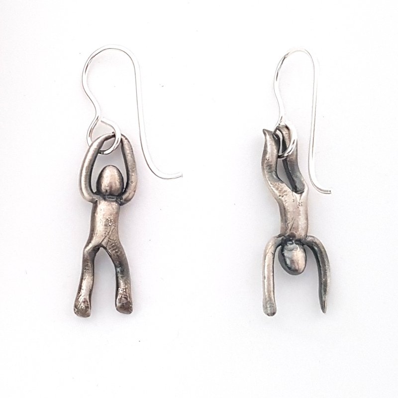 Little Men Up Down Earrings - Two Sizes