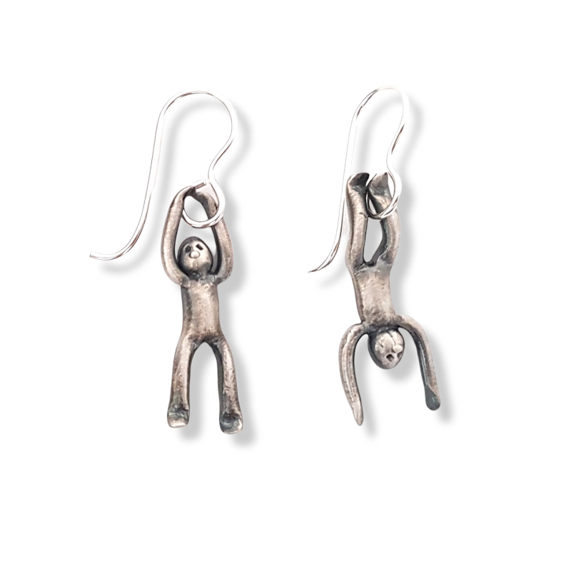 Little Men Up Down Earrings - Two Sizes