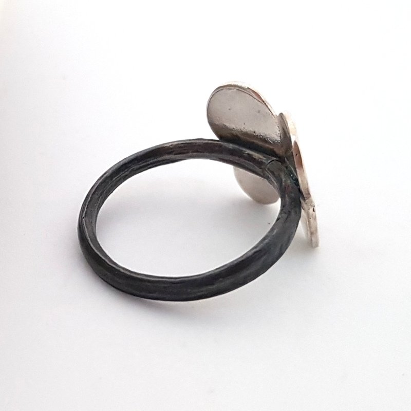Butterfly Hammered Ring - Sterling Silver