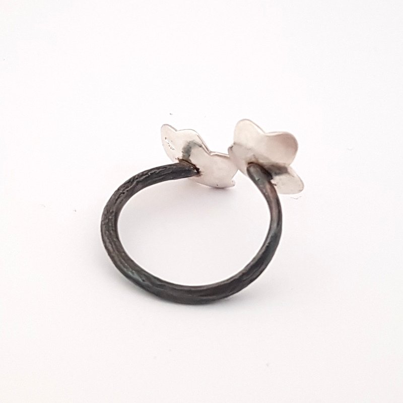 Double Flower on Branch Ring