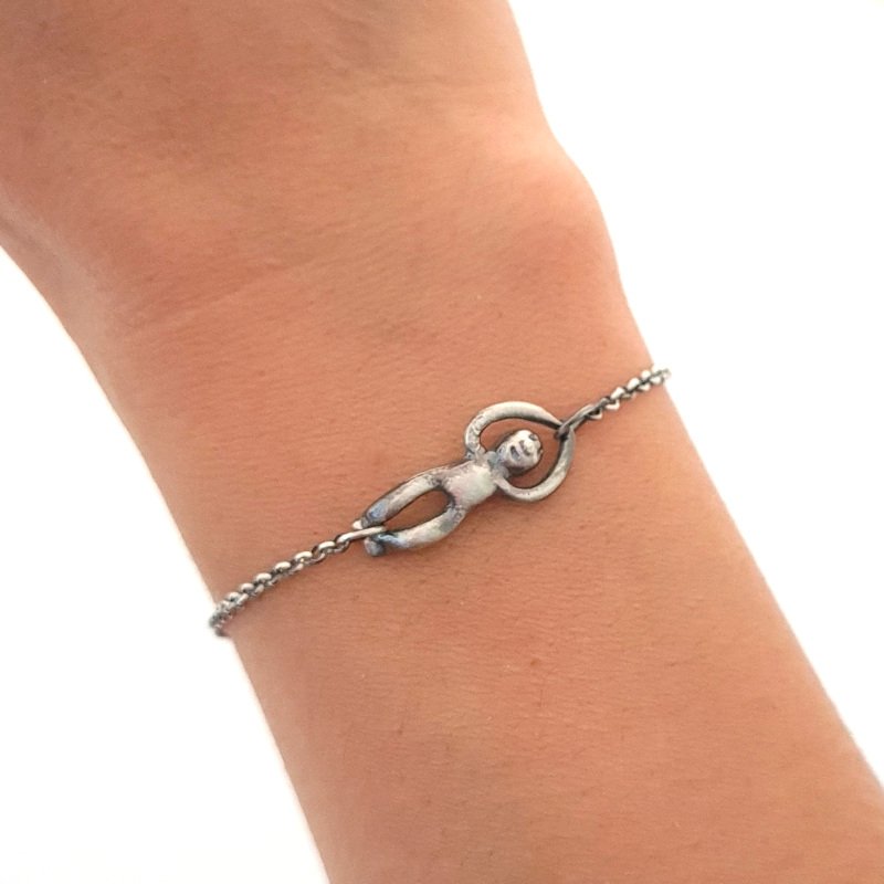 Minimalist Little Man Chain Bracelet - Adjustable
