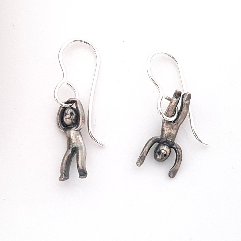 Little Men Up Down Earrings - Two Sizes
