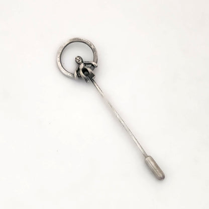 Hammered Ring Stick Pin