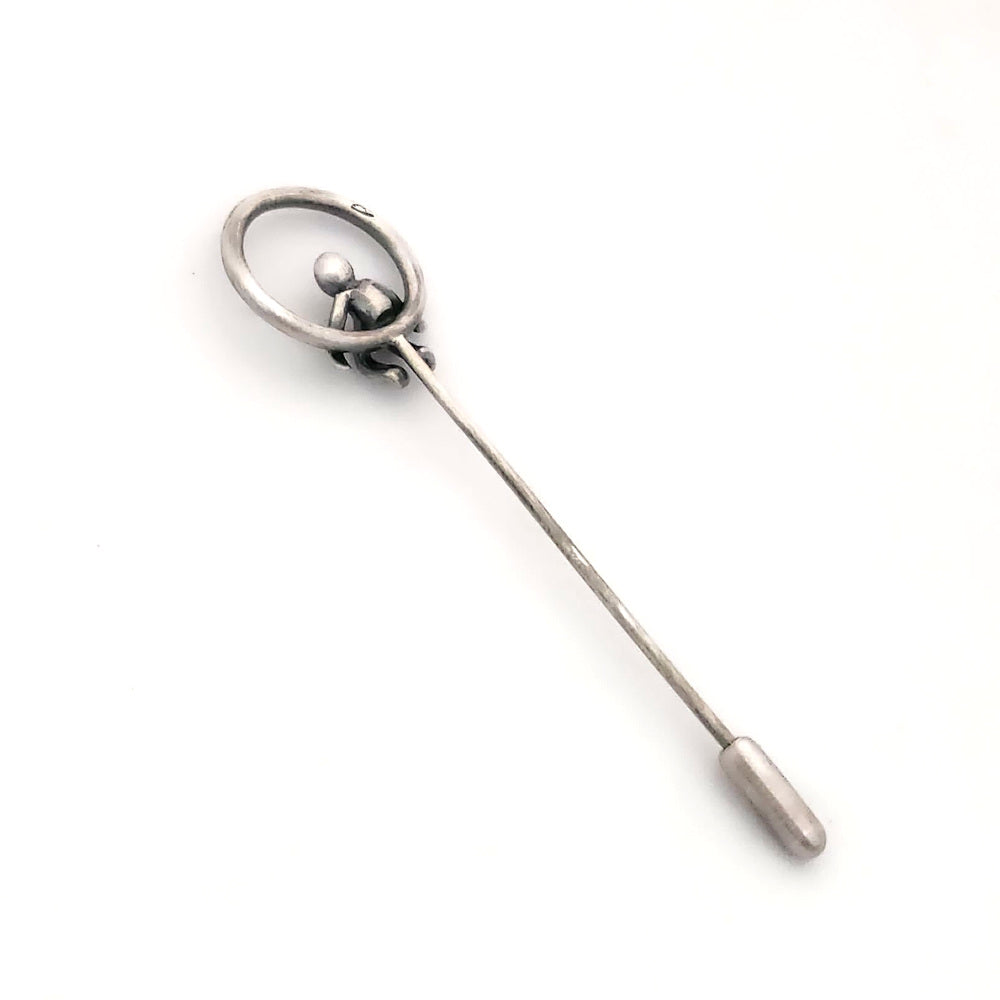 Hammered Ring Stick Pin