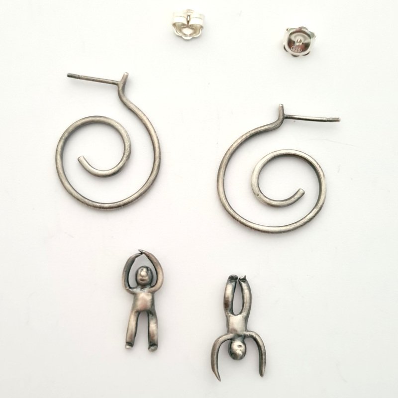 Silver hot sale ear hangings