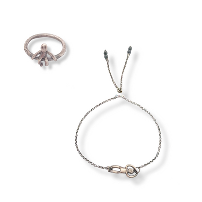 Minimalist Bracelet And Ring Set